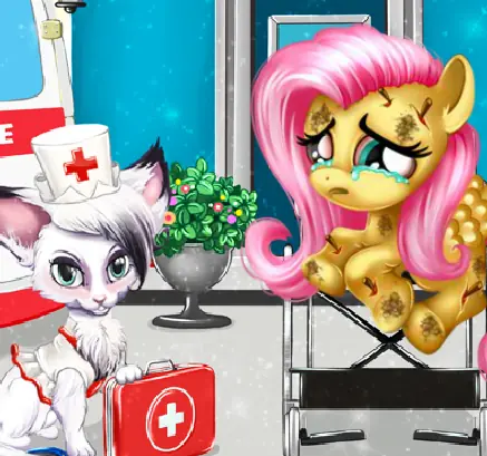 Little Fluttershy at The Hospital logo