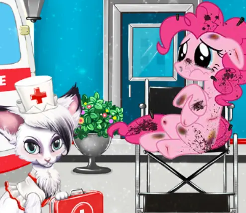 Little Pinkie Pie at the Hospital logo