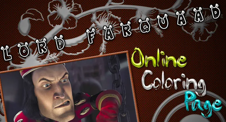 Lord Farquaad Online Coloring Page logo