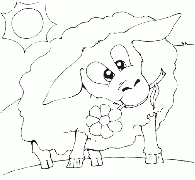 Lovely Sheep Coloring logo