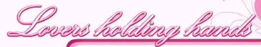 Lovers holding hands logo