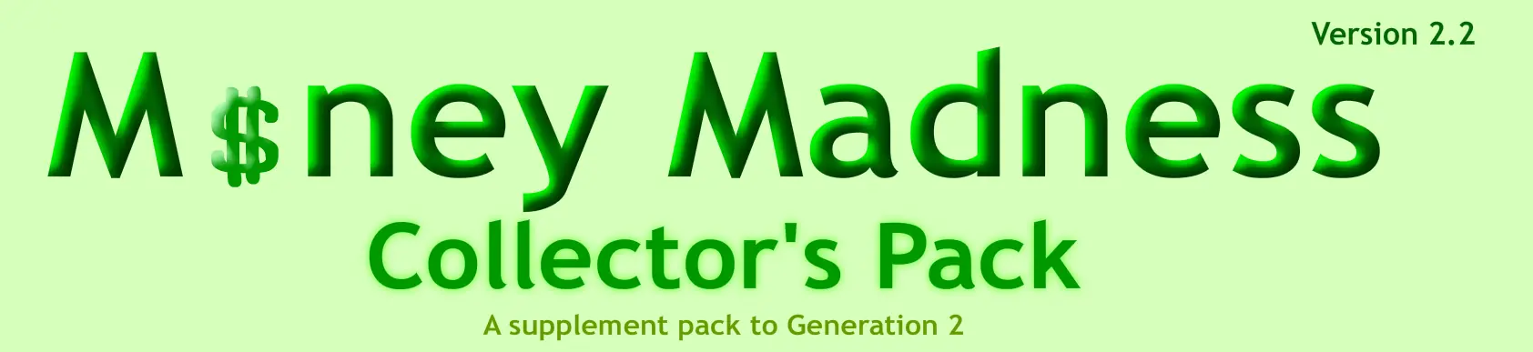 M$ney Madness Collector's Pack logo