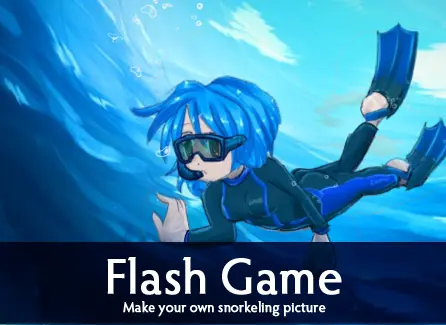 Make your own snorkeling picture logo