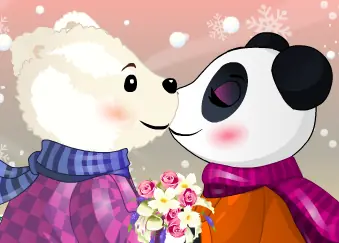 Mandie's First Kiss logo