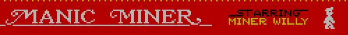 Manic Miner logo