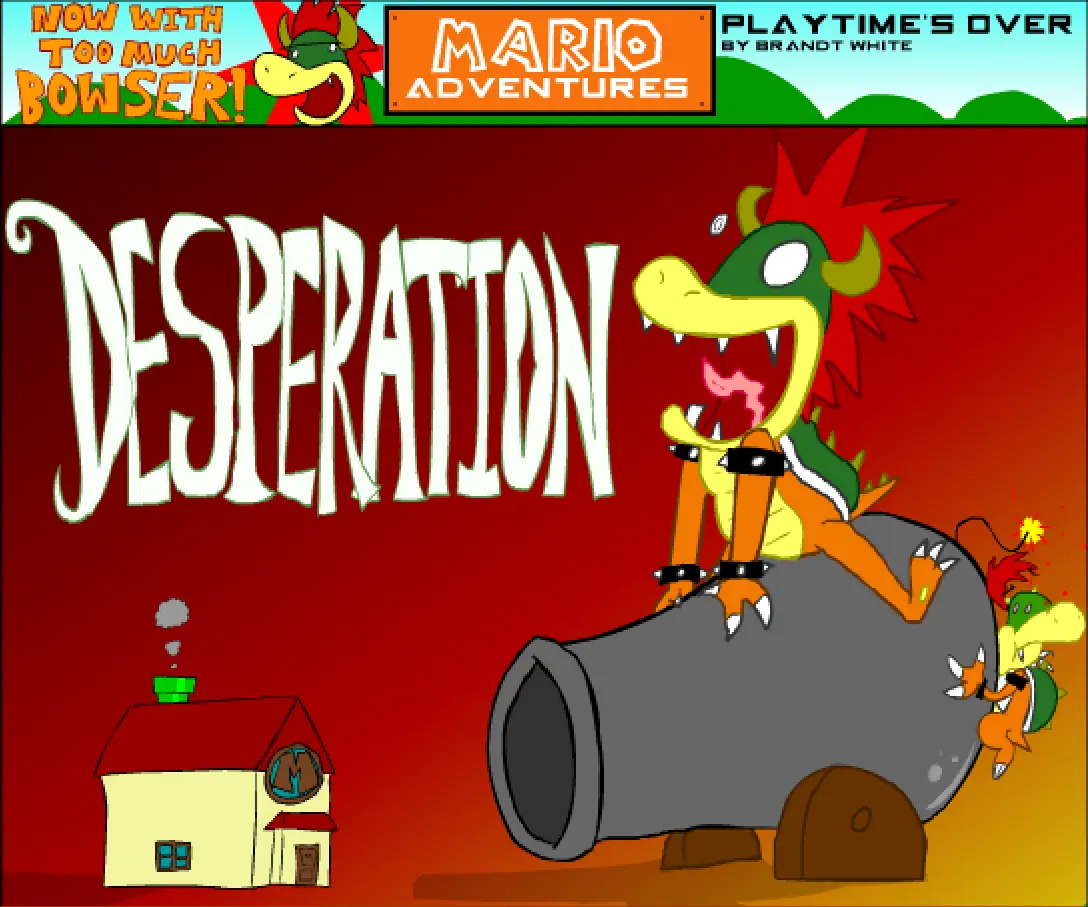 Mario Adventures #31 'Desperation' logo