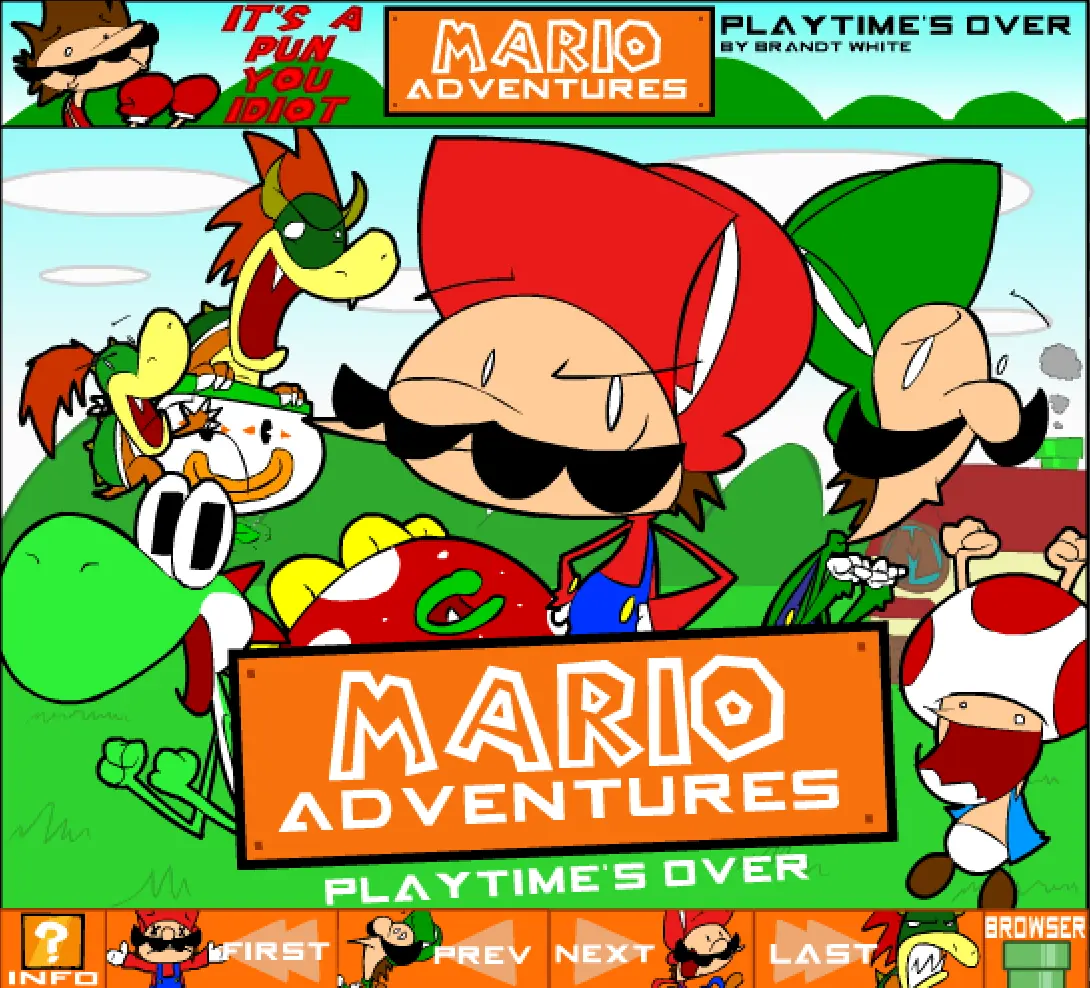 Mario Adventures 'Boxing Match' logo