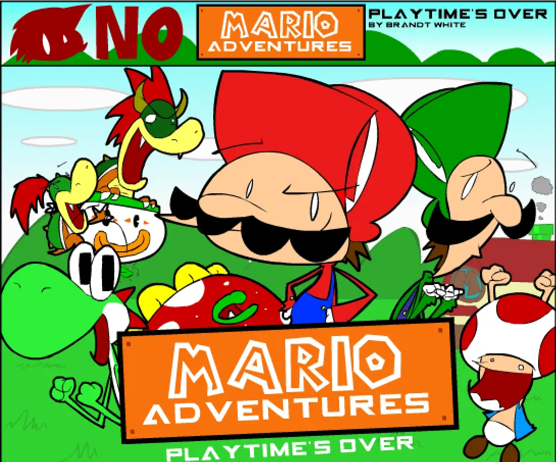 Mario Adventures 'Mario UNSHEATHED' logo