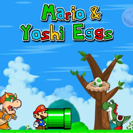 Mario and Yoshi Eggs logo