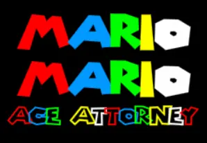 Mario Mario: Ace Attorney logo
