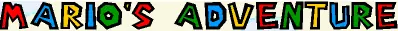 Mario's Adventure logo