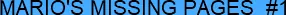 Mario's Missing Pages #1 logo