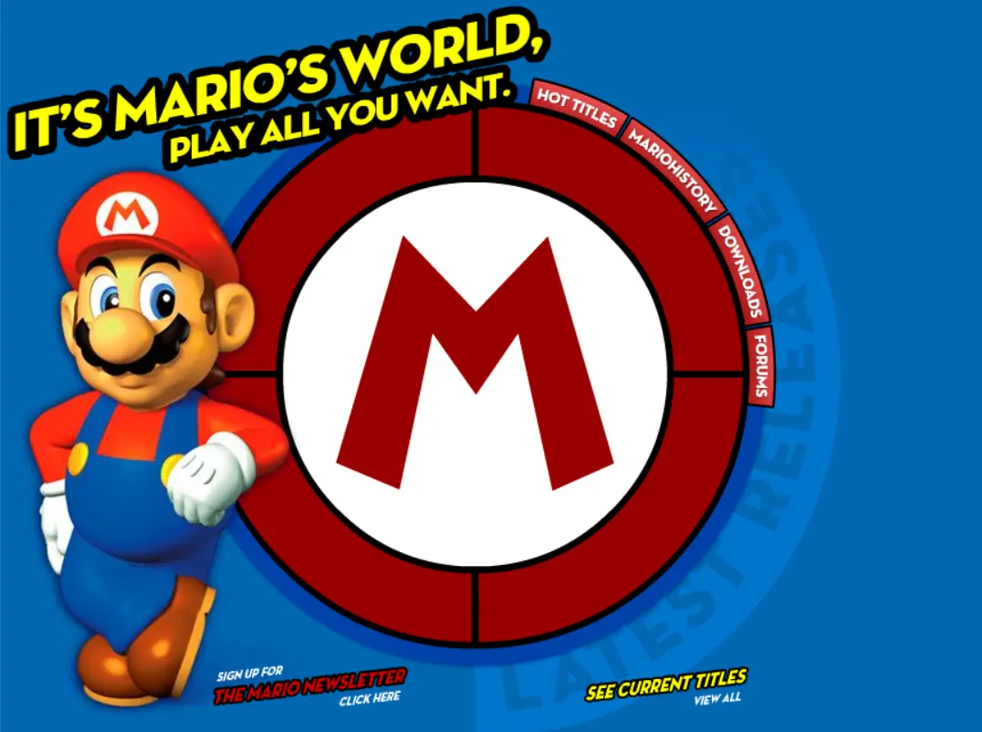 Mario's World logo