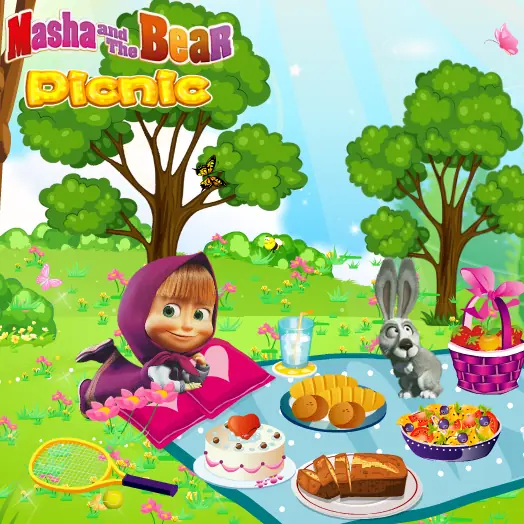 Masha and the Bear Picnic logo