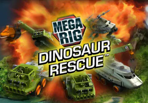 Matchbox Mega Rig Dinosaur Rescue logo
