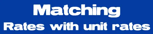 Matching Rates with Unit Rates logo