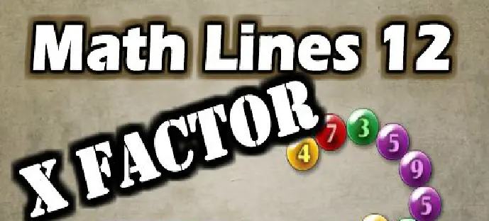 Math Lines 12: X Factor logo