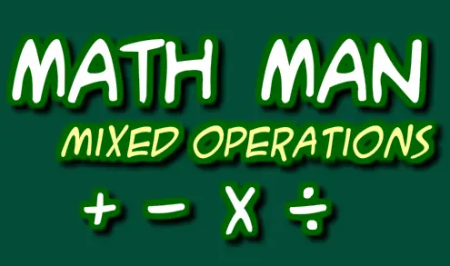 Math Man Mixed Operations logo