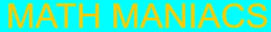 Math Maniacs logo