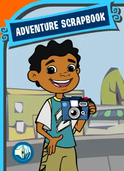 Maya & Miguel Adventure Scrapbook: Theo logo