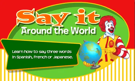 McDonald's: Say It Around The World logo