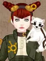 Mega steampunk dress up game logo