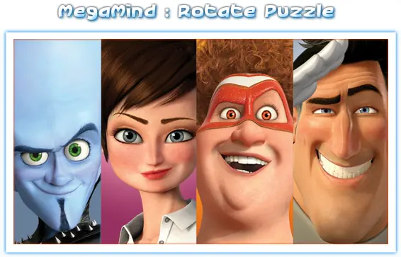 Megamind: Rotate Puzzle logo