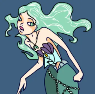 Mermaid Flash Dress up doll logo