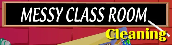 Messy Class Room Cleaning logo