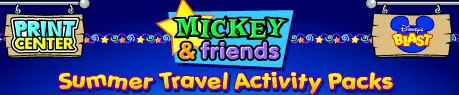 Mickey & Friends: Summer Travel Activity Packs logo