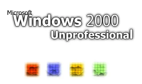 Microsoft Windows 2000 Unprofessional logo