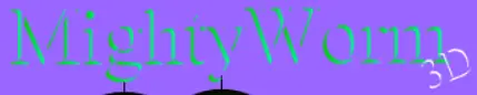 Mighty Worm - 3D logo