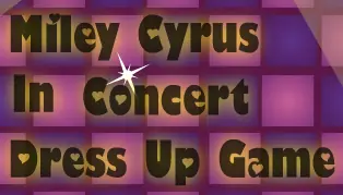 Miley Cyrus In Concert Dress Up Game logo