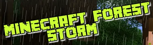 Minecraft Forest Storm logo