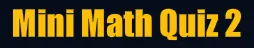 Mini Math Quiz 2 logo