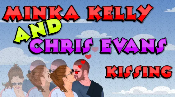 Minka Kelly and Chris Evans Kissing logo