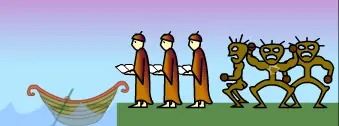 Missionaries & Cannibals logo