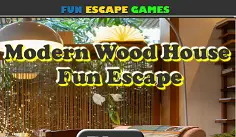 Modern Wood House Fun Escape logo
