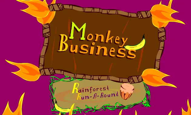 Monkey Business - Rainforest Run-A-Round logo