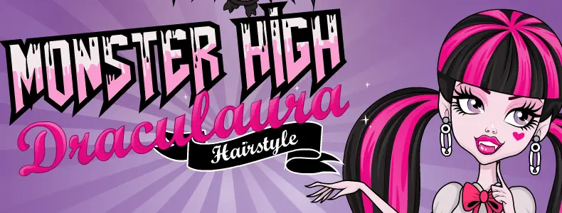 Monster High Draculaura Hairstyle logo