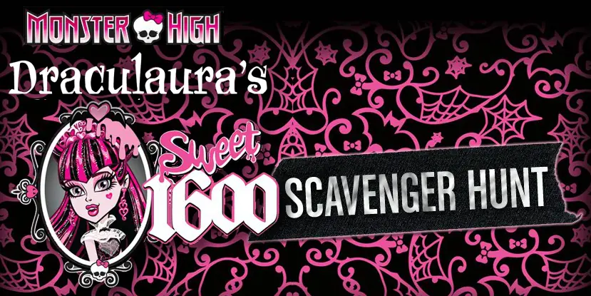 Monster High: Draculaura's Sweet 1600 Scavenger Hunt logo