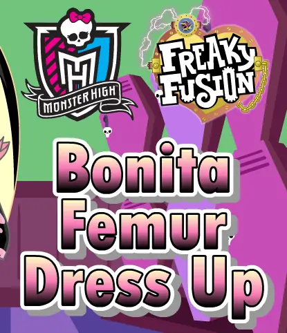 Monster High Freaky Fusion: Bonita Femur Dress Up logo