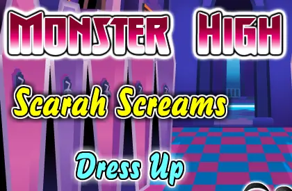 Monster High: Scarah Screams Dress Up logo