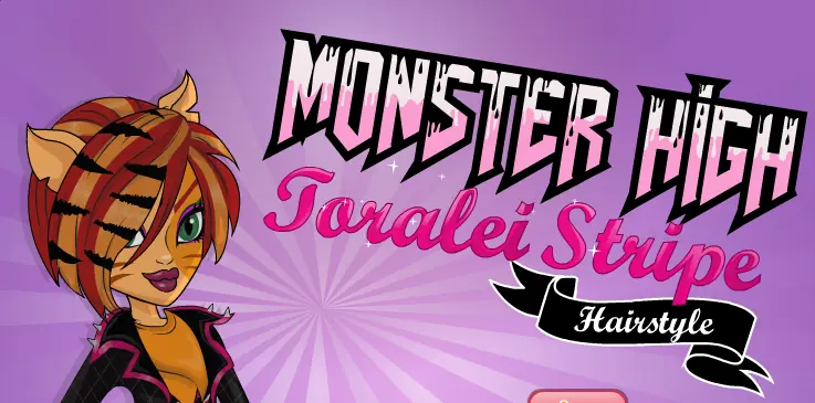 Monster High Toralei Stripe Hairstyle logo