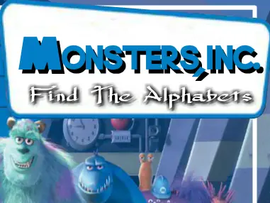 Monsters Inc - Find the Alphabets logo