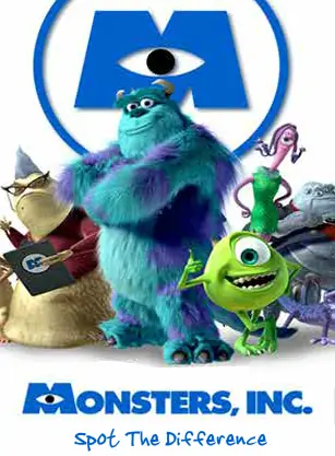 Monsters Inc - Spot the Difference logo