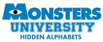 Monsters University - Hidden Alphabets logo