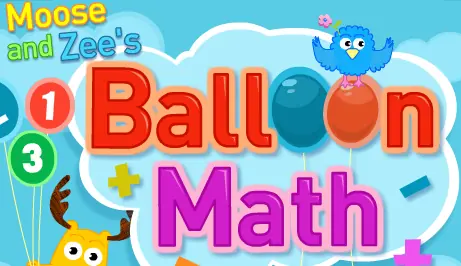 Moose and Zee's Balloon Math logo