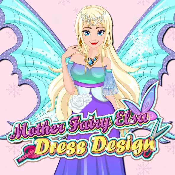 Mother Fairy Elsa Dress Design logo