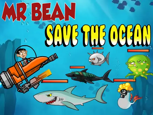 Mr Bean Save the Ocean logo